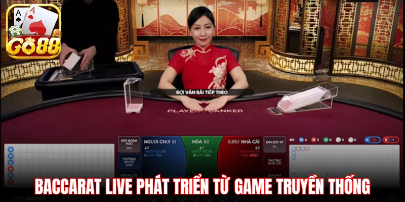 Baccarat Live phát triển từ game truyền thống