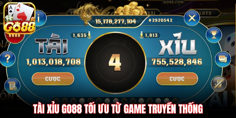 Tài Xỉu Go88 tối ưu từ game truyền thống